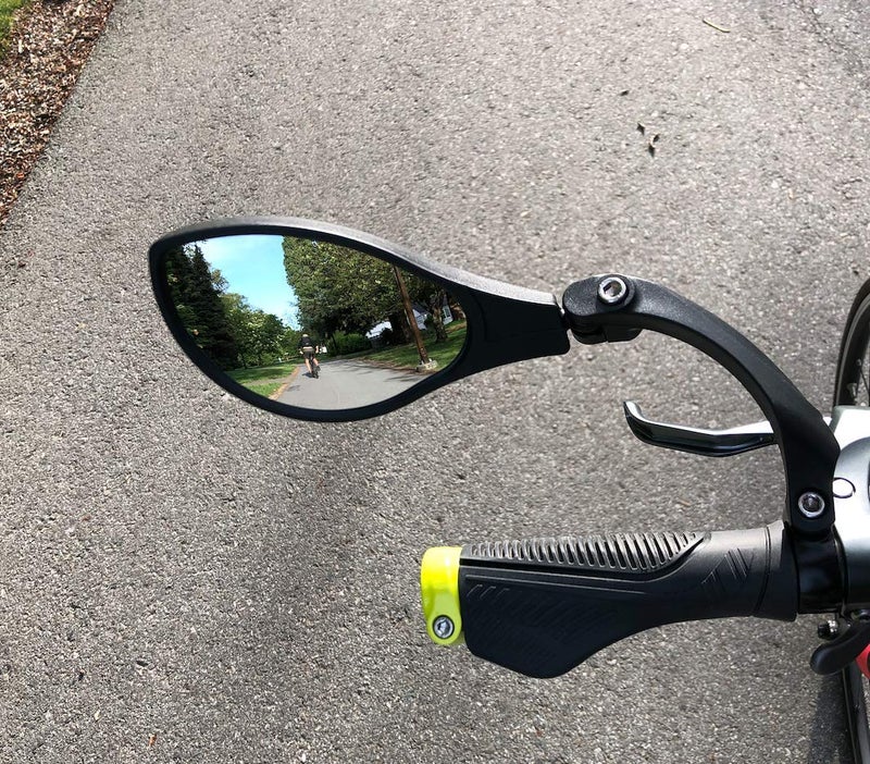 Hafny New Handlebar Bike Mirror, HD Blast-Resistant, Safe Crystal Clear Glass Mirror, Adjustable Rotatable, Rearview Mirror, Bicycle, HF-M902LS-FR01 - Image 5